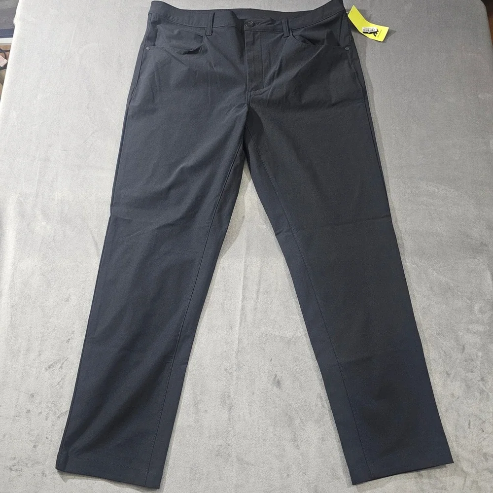 All in Motion Mens 360 Lifestyle Pants Black 40x32 Technical Straight Leg
